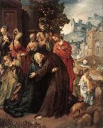 ENGELBRECHTSZ., Cornelis Christ Taking Leave of his Mother fdg oil